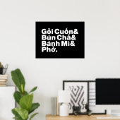 Poster Alimentation de rue vietnamienne (Bureau à domicile)