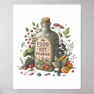 Poster Alimentation non pharmaceutique Alimentation biolo