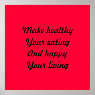 Poster Alimentation saine