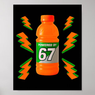 Poster Alimenté par 67 Aura Énergie Drôle 6 7 Mème Six Se