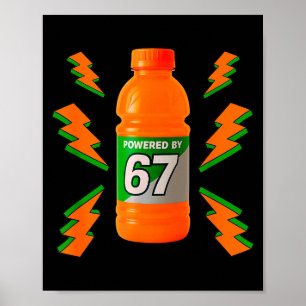 Poster Alimenté par 67 Aura Energy Drôle 6 7 Mème Six Sep