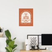 Poster Alimenté par le café et les lattes d'épices Citrou (Bureau à domicile)