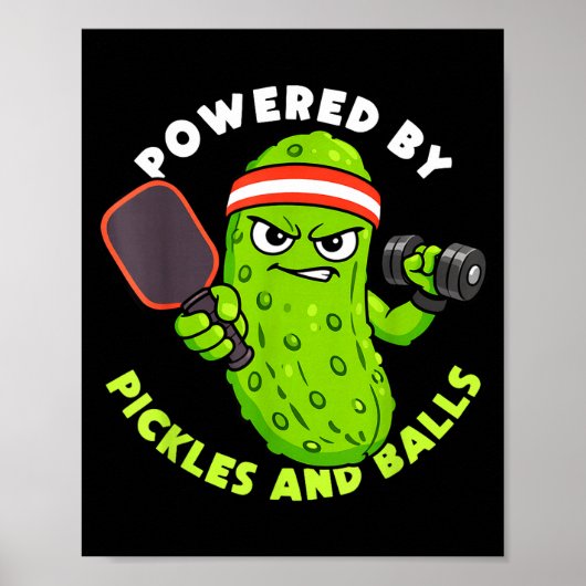 Poster Alimenté par les amateurs de cornichons et de pick (Devant)