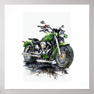 Poster Alimentez votre liberté – Autocollant moto