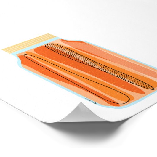 Poster Aliments de canne - Carottes (Coin)