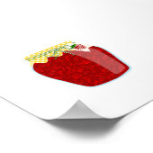 Poster Aliments de canne - Confiture de framboise (Coin)