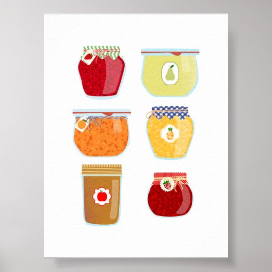 Poster Aliments de canne - Confitures mixtes (Devant)