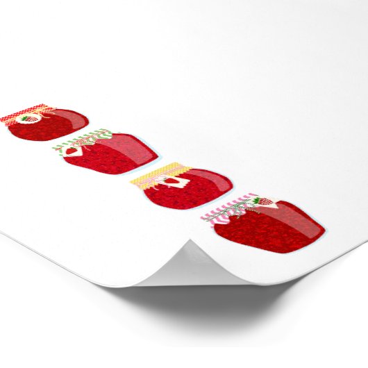 Poster Aliments de canne - Confitures mixtes (Coin)