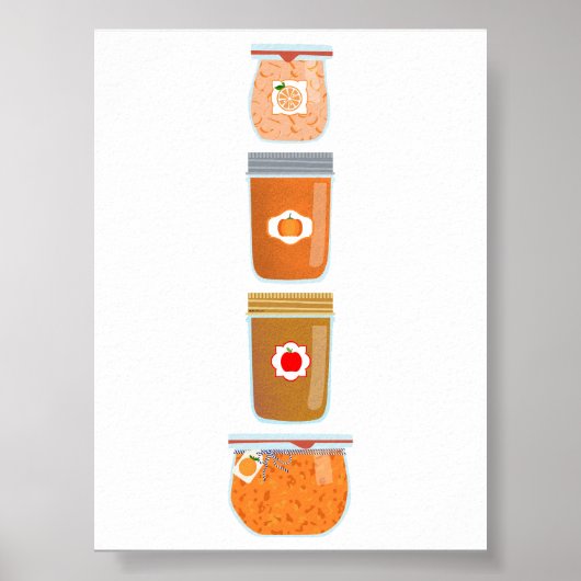 Poster Aliments de canne - Confitures mixtes (Devant)