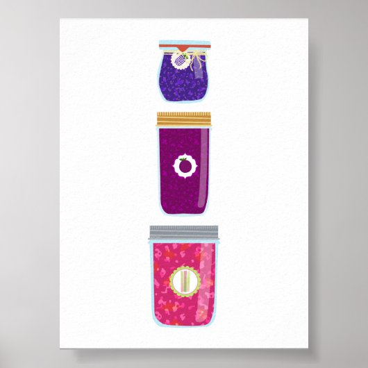 Poster Aliments de canne - Confitures mixtes (Devant)