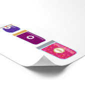 Poster Aliments de canne - Confitures mixtes (Coin)