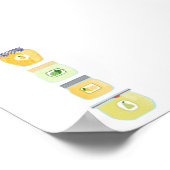 Poster Aliments de canne - Confitures mixtes (Coin)