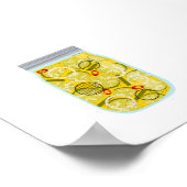 Poster Aliments de canne - Pain et chicots à beurre (Coin)