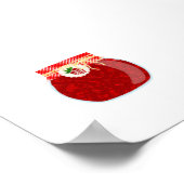 Poster Aliments de canne - Petite confiture de framboise (Coin)