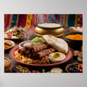 Poster Aliments et produits arabes