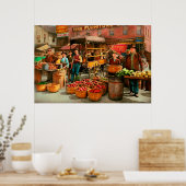 Poster Aliments - Légumes - Indianapolis Market 1908 (Cuisine)