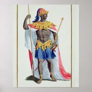 Poster Alkmey, Roi de Guinée de 'Receuil des Estampes,
