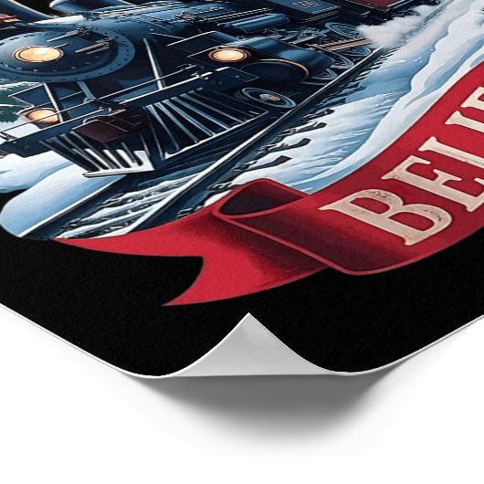 Poster All Aboard Polar Express Christmas North Pole Xmas (Coin)