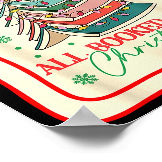 Poster All Booked For Christmas Coquette Bow Tree Lights (Coin)