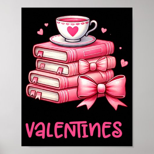Poster All Booked For Valentines Book Reading Bookworm Ne (Devant)
