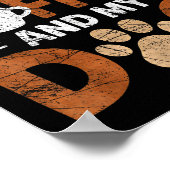 Poster All I Need Is Coffee And My Dog Funny Dogs Lover (Coin)