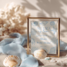 All I sea Is Love Seashells Bridal Shower welcome
