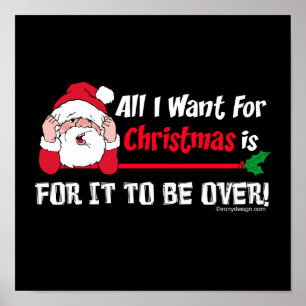 Poster All I want for Christmas Humor