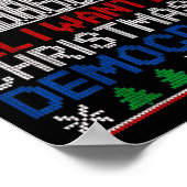 Poster All I Want For Christmas Is Democracy Patriotic Ho (Coin)