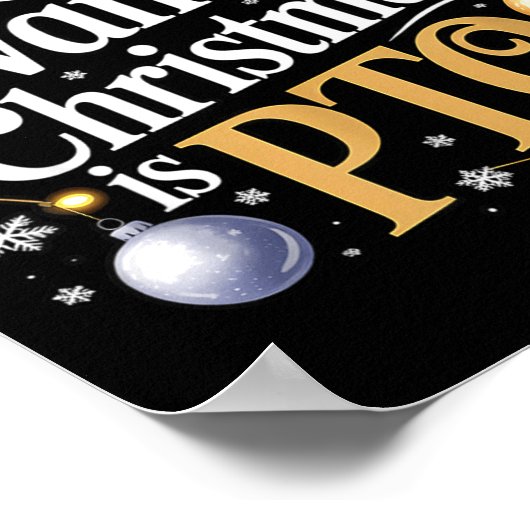 Poster All I Want For Christmas Is Pto Funny Christmas (Coin)