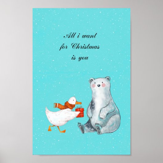 Poster All I want for Christmas is you (Devant)