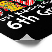 Poster All Is Calm Just Kidding 6th Grade Funny Christmas (Coin)