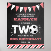 Poster All-star Soccer Ball 2e anniversaire Bienvenue (Devant)