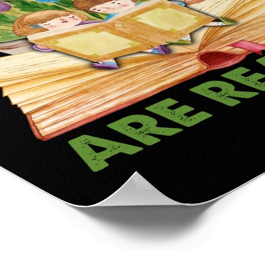 Poster All the Cool Kids Are Reading Library Read Books (Coin)