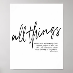Poster All Things Work Together for Good... -Romans 8:28
