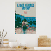 Poster Allagash Wilderness Waterway Canoeing, Maine USA (Cuisine)