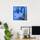 Poster Allah (bleu) (Bureau à domicile)