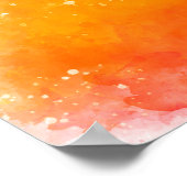 Poster Allah en arabe sur les couleurs Abstraites (Coin)