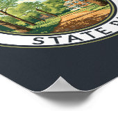 Poster Allaire State Park New Jersey Travel Art Badge (Coin)