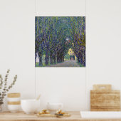 Poster Allee à Schloss Kammer, Gustav Klimt (Cuisine)