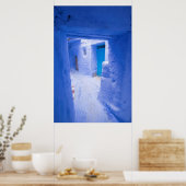 Poster Allée bleue de la ville (Cuisine)