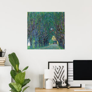 Poster Allée dans le parc du château de Kammer par Gustav