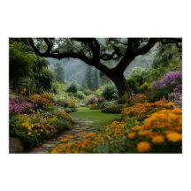 Allée de jardin sous la majestueuse tonnelle fleur