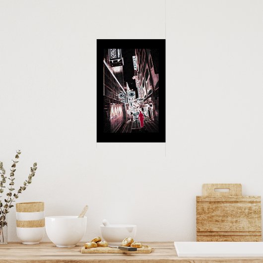 Poster Allée de Tokyo (Cuisine)