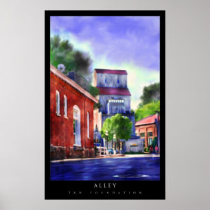 Poster Allée d'eau douce