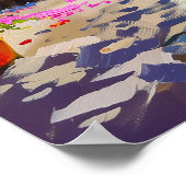 Poster Allée florale colorée au printemps (Coin)