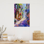 Poster Allée florale colorée au printemps (Cuisine)