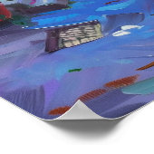 Poster Allée florale colorée au printemps (Coin)