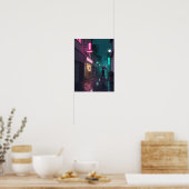 Poster Allée néon (Cuisine)