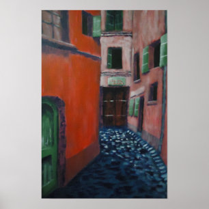 Poster Allée rouge
