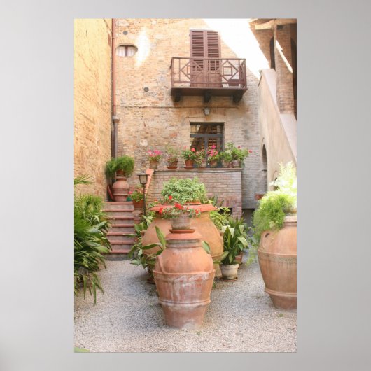Poster Allée toscane (Devant)